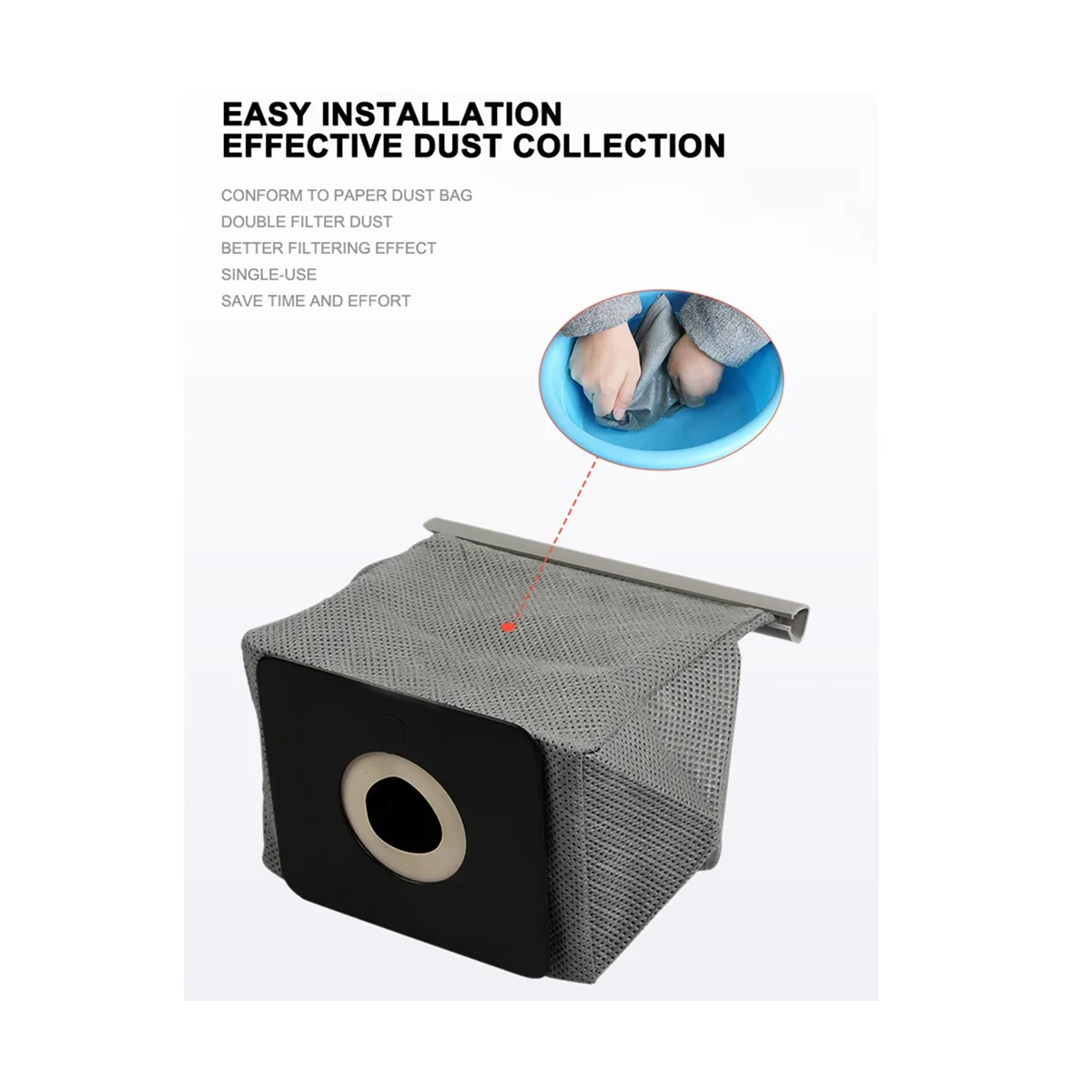 قابل للغسل العالمي مكنسة كهربائية القماش ، كيس الغبار ، قابلة لإعادة الاستخدام ، 11x10 سنتيمتر ، يصلح لشركة فيليبس ، فيليبس ، إل جي ، سامسونج