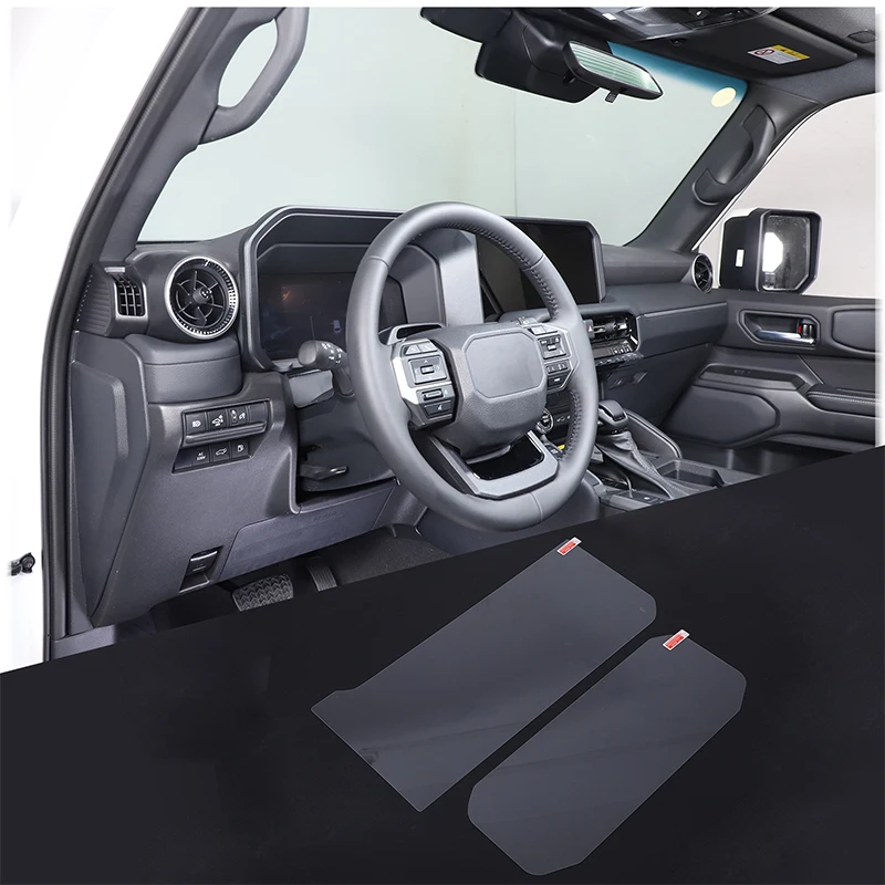 

For Toyota land cruiser prado 2024 Tempered glass protector Car GPS navigation Protective film LCD Screen Anti-scratch film