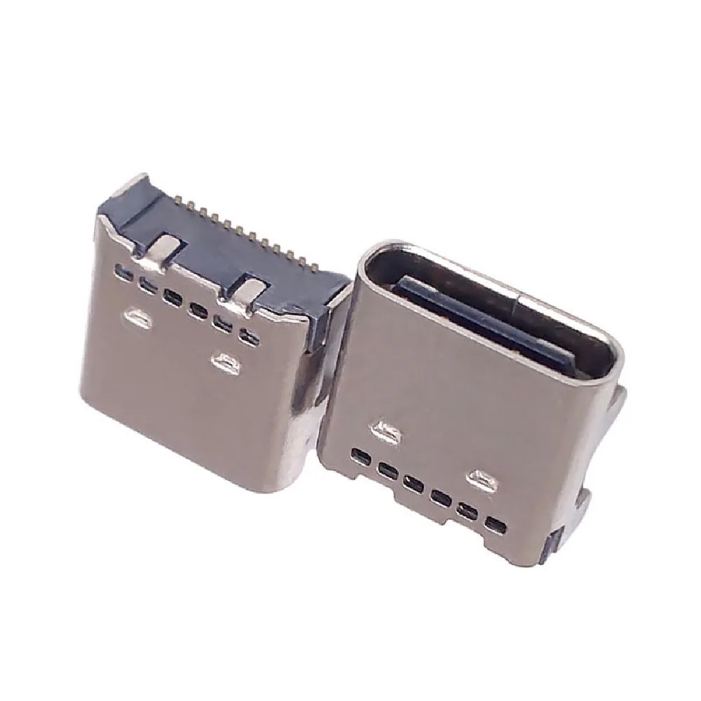 TYPE C 24P Double-row SMT USB 3.1 24Pin Female Socket Connector  Fast Charging Port Data Charging Plug Socket 3A High Current