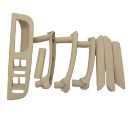 8pcs/set Beige Interior Door Handle With Trim For Volkswagen 1998-2005 Passat B5 inner armrest hand-clasping switch box