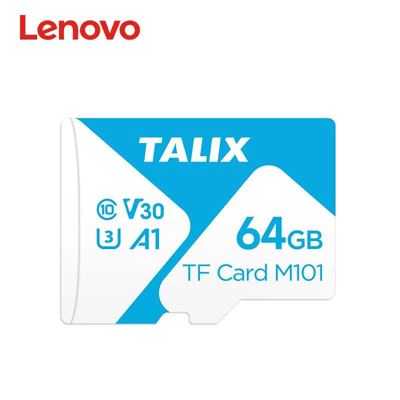 Lenovo TALIX TF-kaart 32GB 64GB 128GB 256GB 512GB Class10 V30 A1 Micro SD-kaart Hoge Snelheid Geheugenkaart voor Telefoon Camera Drone