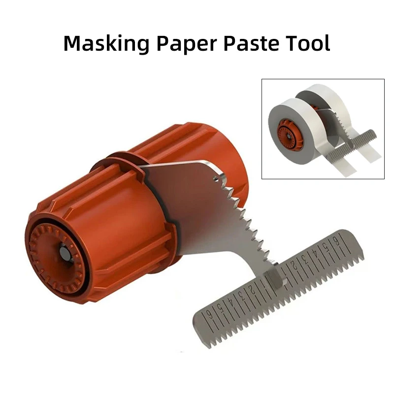 Masking Paper Paste Tool Usado para colagem de parede de cortina, Caulking Sticker, Tile Beautification Gap ajustável, Double Paste Fast