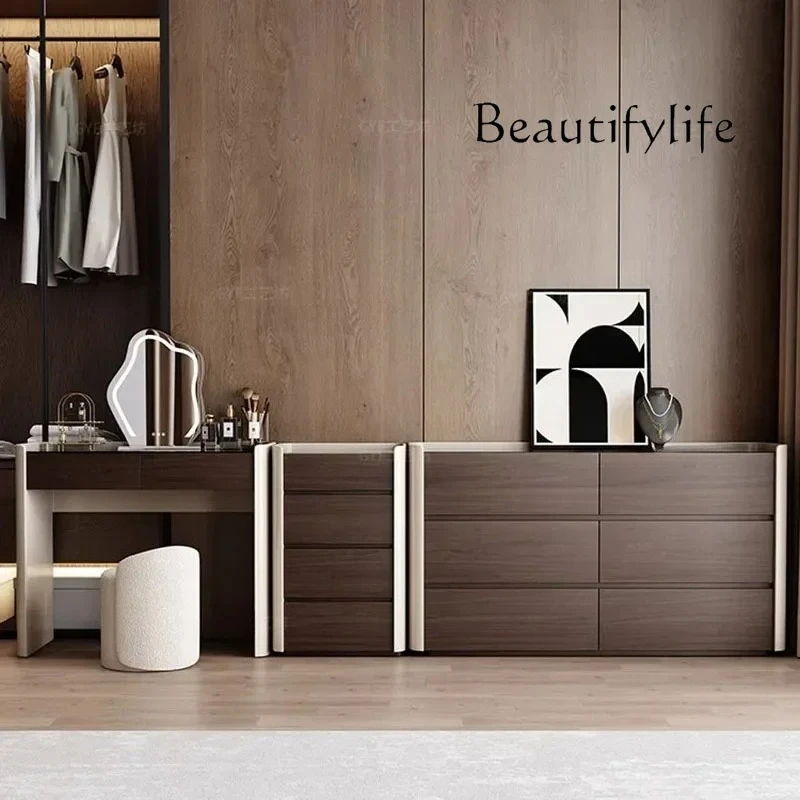 

S Luxury Storage Vanity Table Nordic Wooden Organizer Drawers Dresser Salon Luxury Beauty Unique Mesa De Maquillaje Home Furnitu