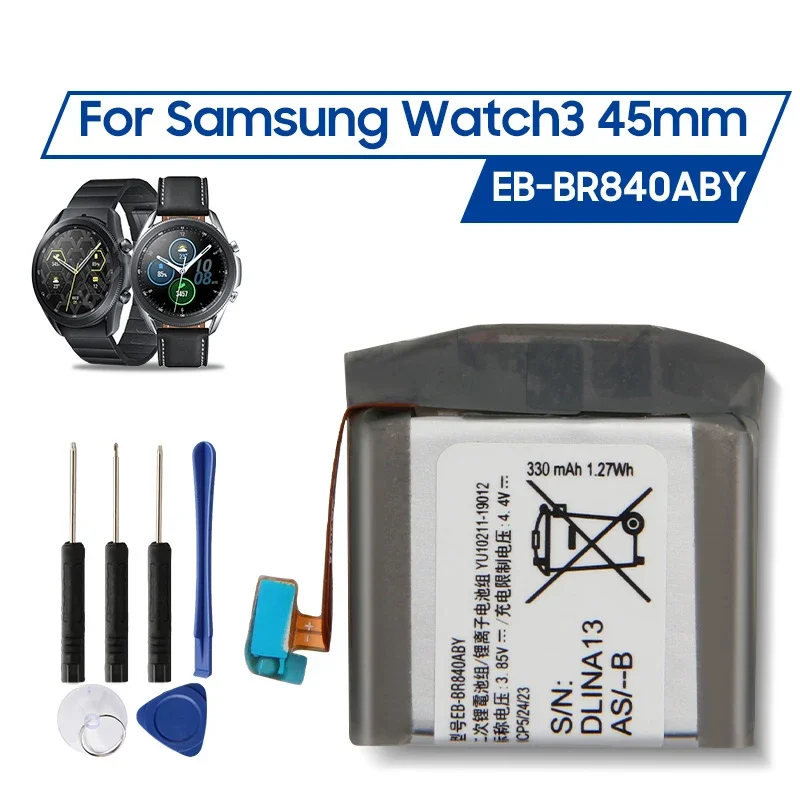 Replacement Watch Battery EB-BR840ABY For Samsung Watch3 SM-R840 SM-R845F 45mm Watch3 Version 340mAh Watch Batteries