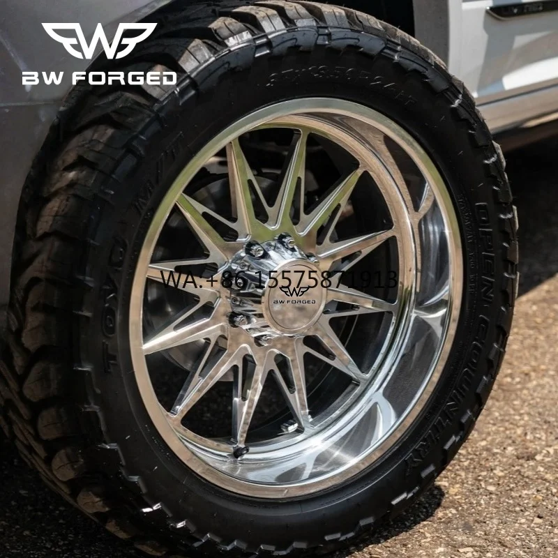 

26 Inch forged pickup rims with 6-lug & 8-lug PCD 6x135 6x5.5 8x6.5 8x170 for heavy-duty trucks