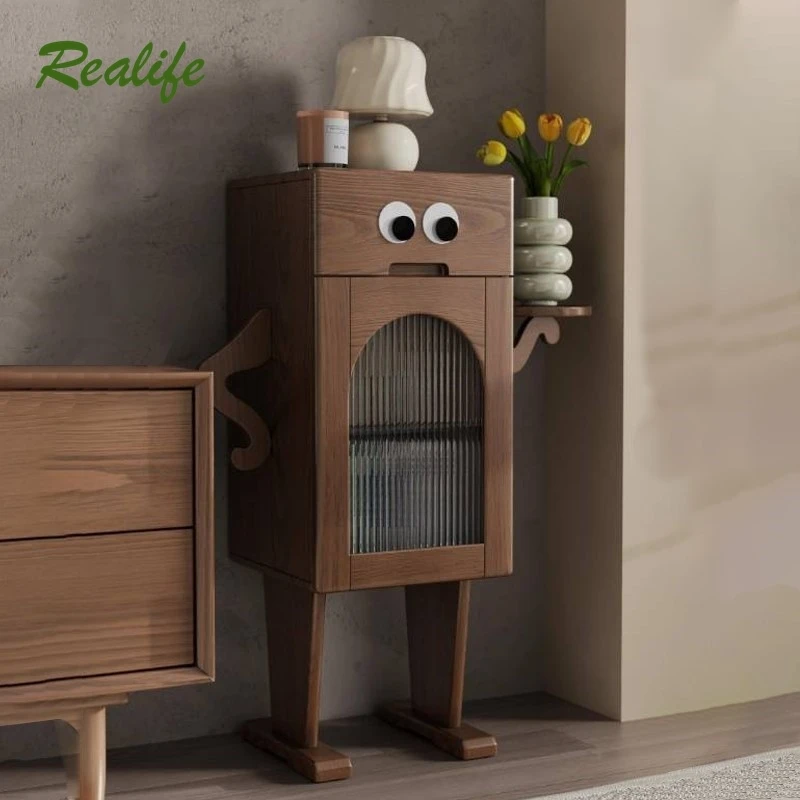 Realife Creative Robot Side Cabinet Living Room Sofa Coffee Table Side Table Storage Cabinet Non Occupied Storage Bucket Cabinet