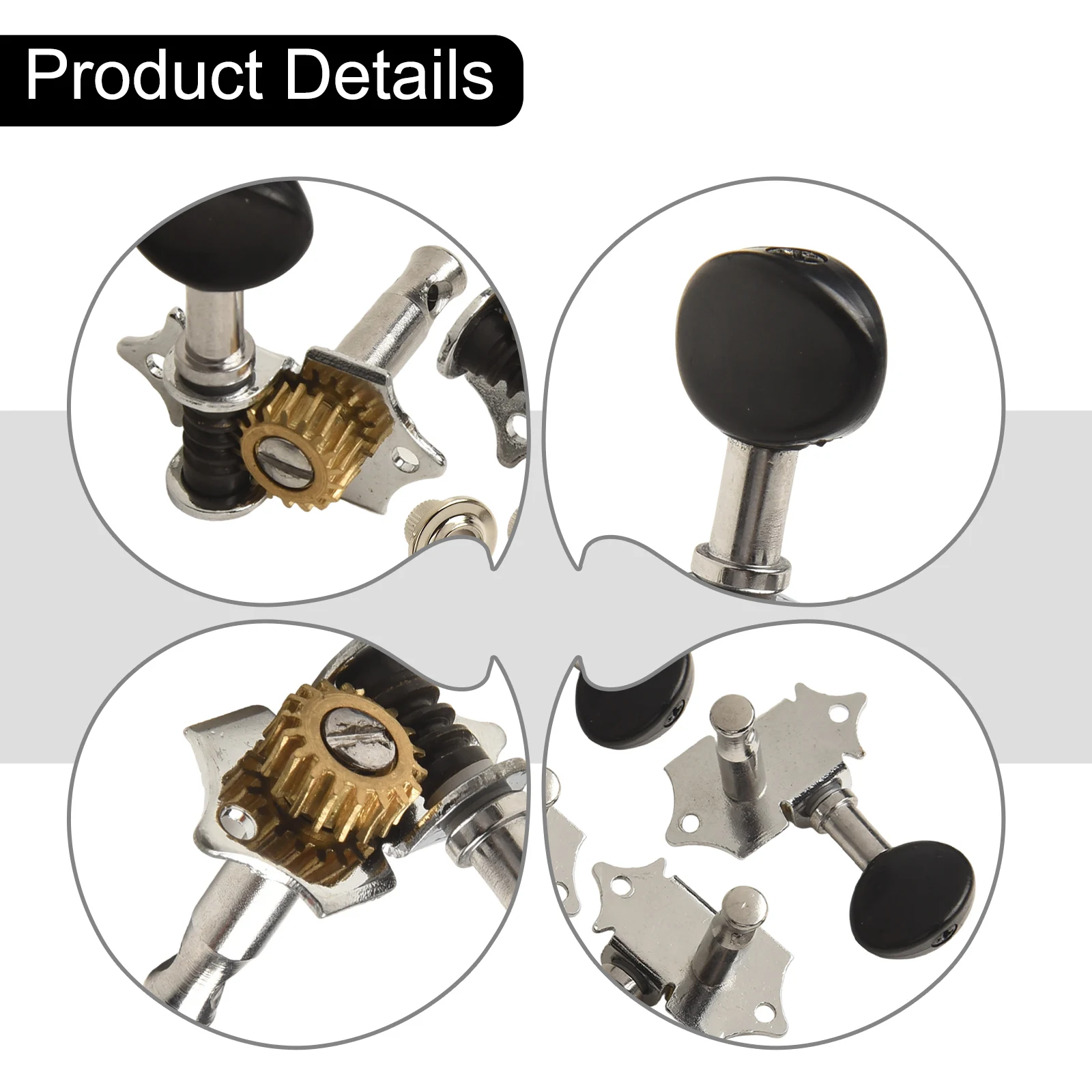 

Ukulele Maintenance Black Ukulele Machine Heads Ukulele Pegs Set Heavy Duty Internal Gears Open Design Quick And Accurate Tuning