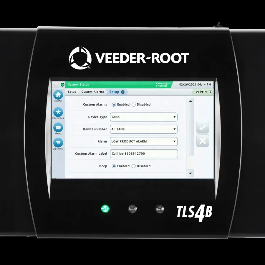 Veeder Root TLS4B Automatic Level Tank Gauge Console Can monit.or 6 Oil Tanks Gas Station Liquid Level monit.oring System