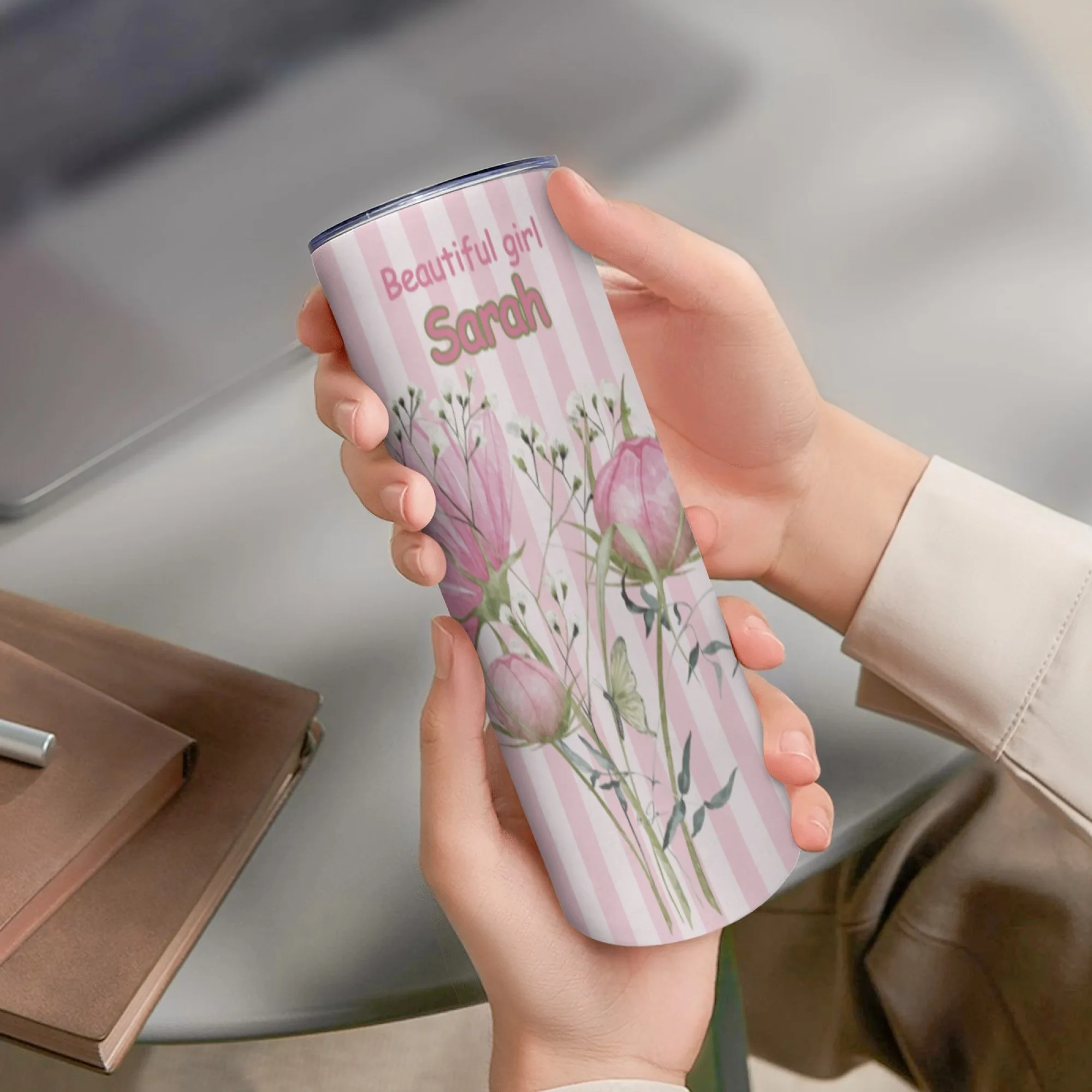 Personalized 20 ounce water cup customized name travel cup stainless steel water cup insulated water cup view 2