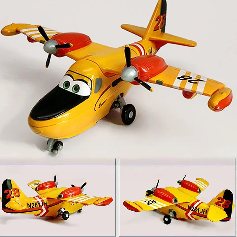 Classic Alloy Pixar Planes Toys Lifelike Cartoon Aircraft