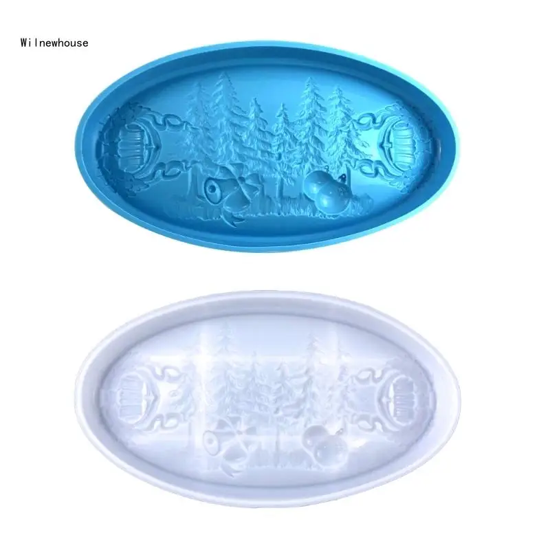 

Christmas Silicone Tray Molds for Fruit SnacksTea Cup CoastersTray SantasCookie Dropship