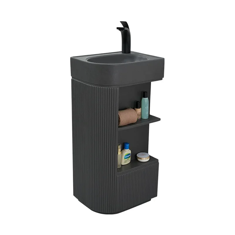 Porcelain generation column basin, artificial stone bathroom pillar basin, washbasin