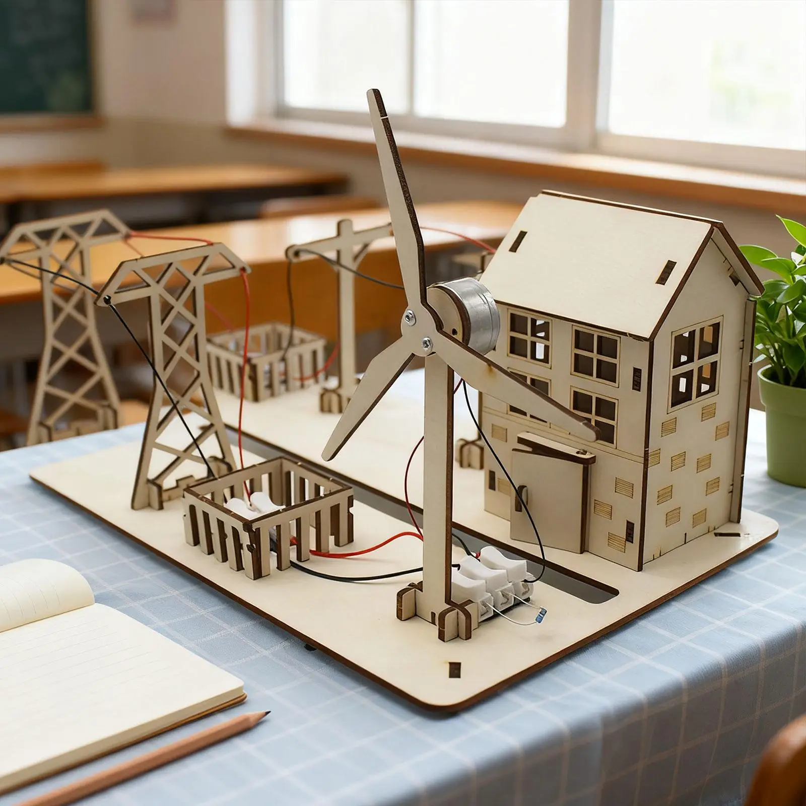 مجموعة العلوم للأطفال، مجموعة التجارب العلمية DIY، نموذج توربينات الرياح، للأطفال