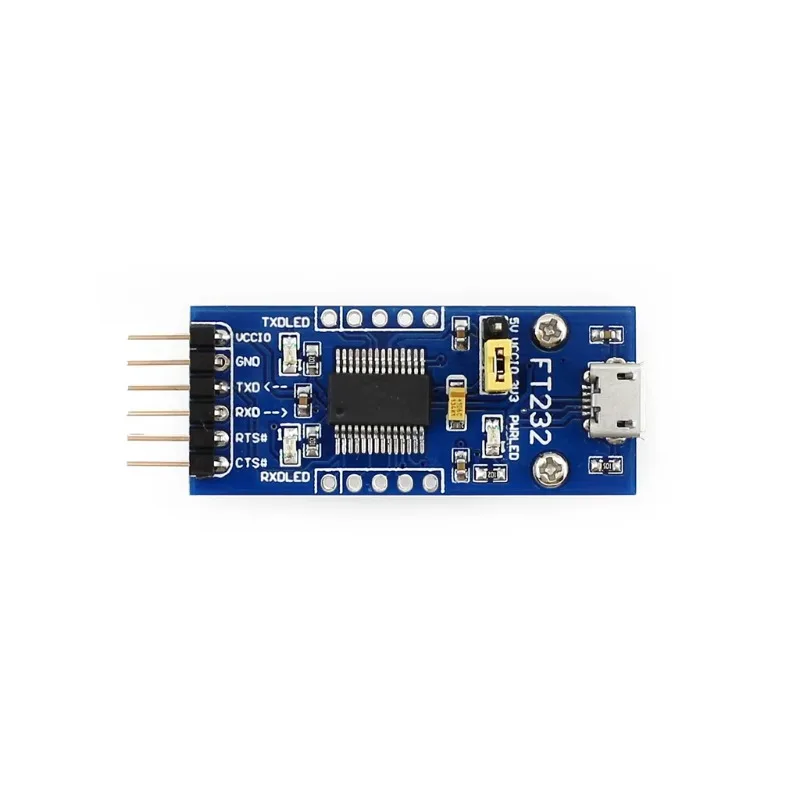 for Waveshare FT232 USB UART Board, USB To TTL (UART) Communication Module, USB-C/Type A/Mini/Micro Connector