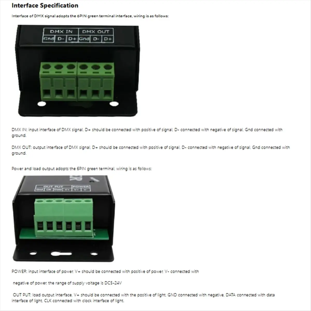 For Ws2811 Ws2812 DMX to SPI Decoder 10 Kinds Of Different Pixel Main in Car Light