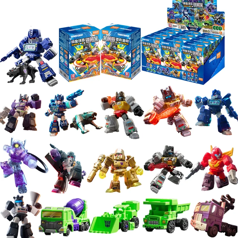 Blokees Transformers Version Galaxie Defender Blocs de Construction Optimus Shockwave Megatron Figurines Robot Jouets Boîte Mystère Cadeaux