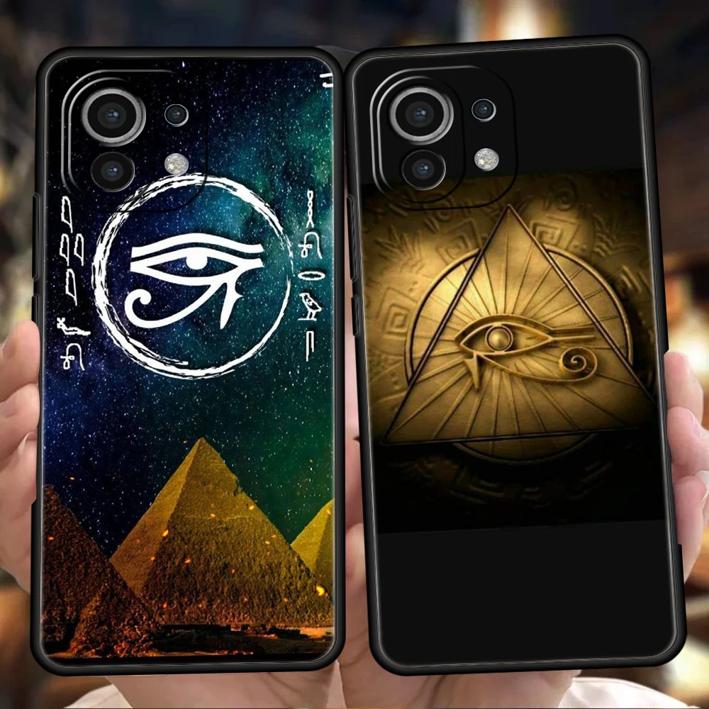 Sacred Eye Of Horus Egypt Fresco Phone Case for Xiaomi Poco C51 F3 X3 X4 GT NFC M3 M4 M5 Mi 13 12 11 Ultra 12T Pro Lite 5G Cover