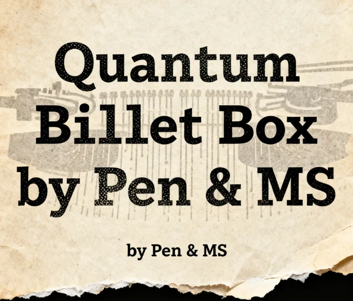 

Magic Tricks Quantum Billet Box by Pen & MS - Wooden Mentalism Box for Stage Magic Illusions