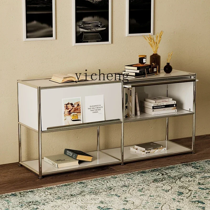 GZ-i6.3 stainless steel module combination bedside table medieval storage cabinet side several bedroom lockers