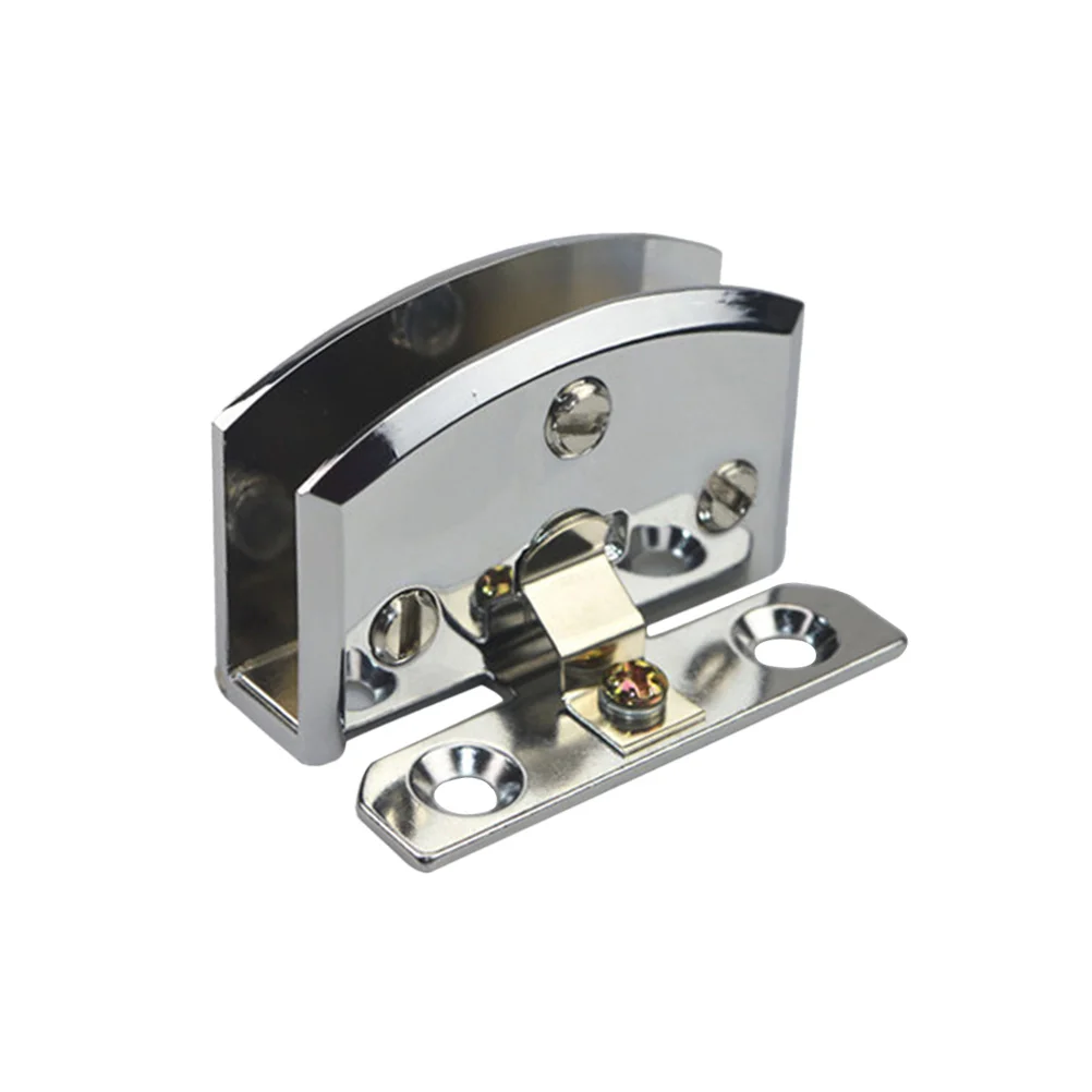 

Glass Fixation Clamp Zinc Alloy Square Heavy Duty Home Office Bathroom Store Strong Load Bearing K846 Glass Cabinet Door Hinge