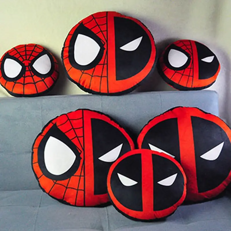 Kreatywna Marvel Spiderman Fajny Anime Kreskówkowy Wzór Pluszowa Zabawka Modna Personalizowana Miękka i Wygodna Poduszka