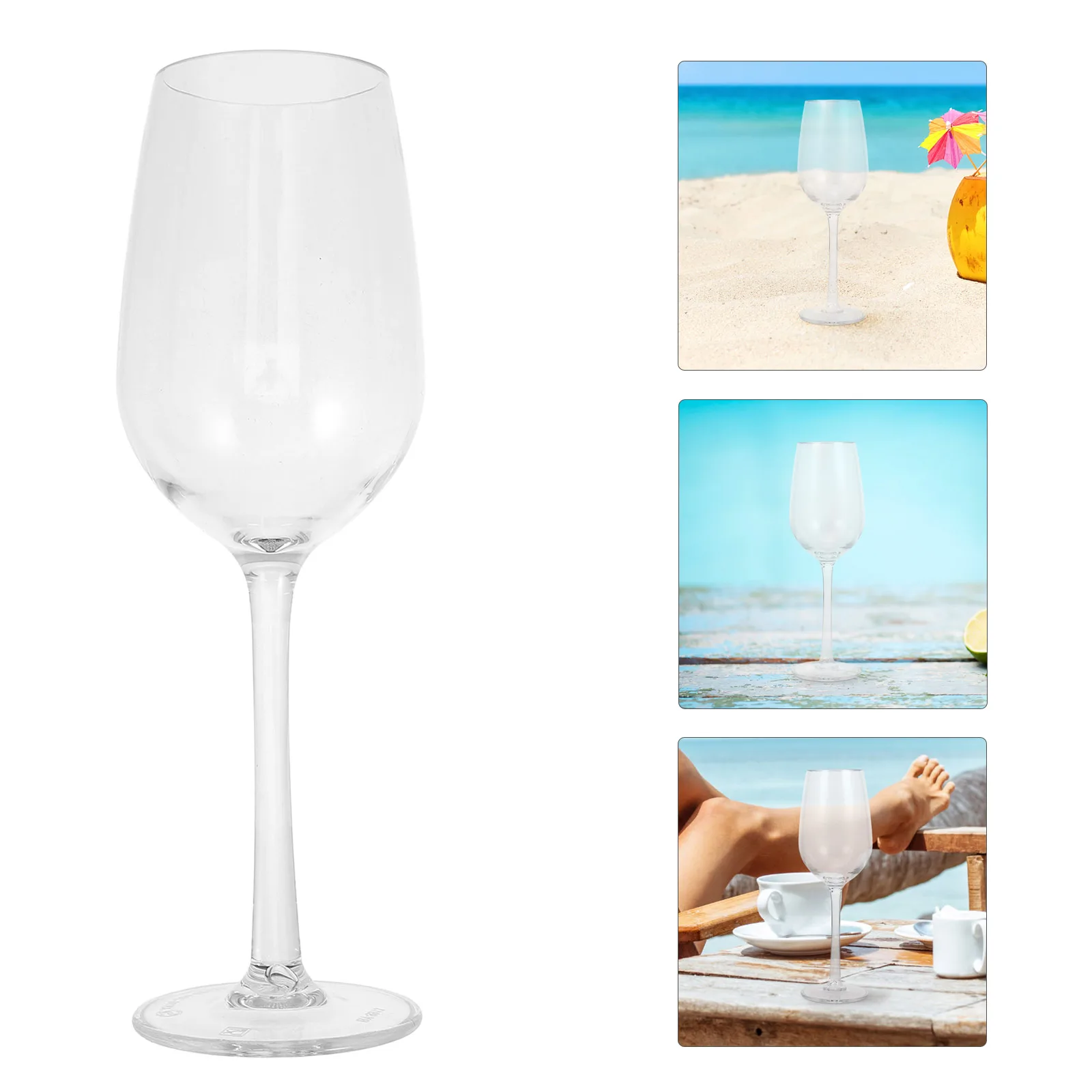 

2 Pcs Floating Glass Drinking Glasses Outdoor Pool Party for Shatterproof Cups Beach Plastic