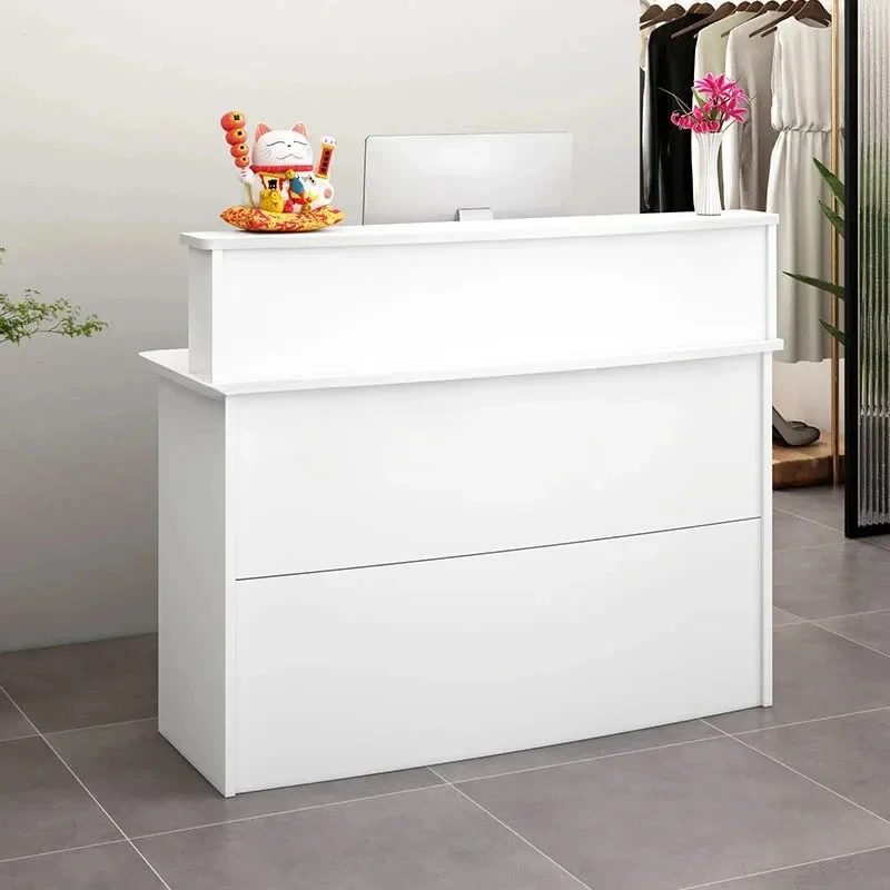 Company Reception Desk Modern Office Furniture Simple Cashier Counter Supermarket Bar for Beauty Salon