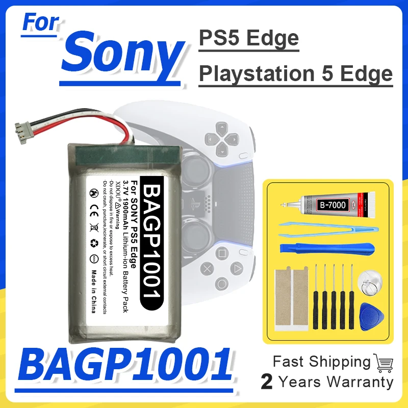 Batería Perfine DualSense PS5 Edge para el Control de Juego SONY BAGP1001, Paquete de Baterías PlayStation 5 Edge