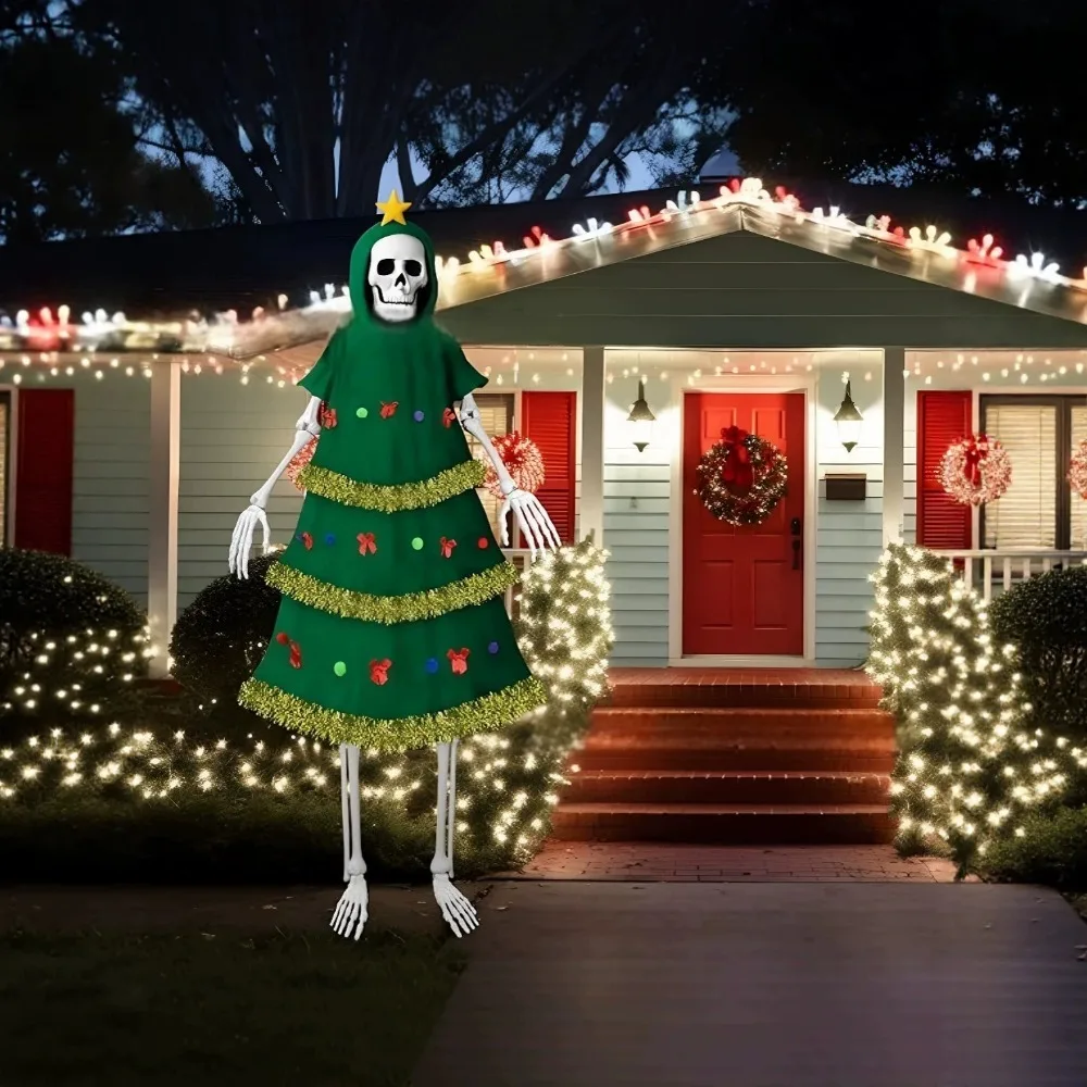 12 Inch Dummy Christmas Tree Clothing Christmas Stage Performance Cosplay Costumes Tree Props Adult Female Festival Clothe