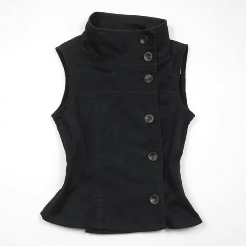 Korean Y2k Black Soild Short-sleeved T-shirt E-Girl New Subculture Vinatge Sleeveless Vest Women Sweet Spicy Slim Crop Top 2000s