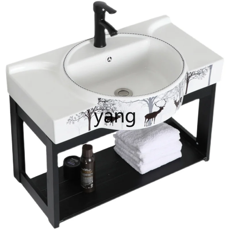 

LTT integrated basin wash basin cabinet combination bathroom wall-mounted type