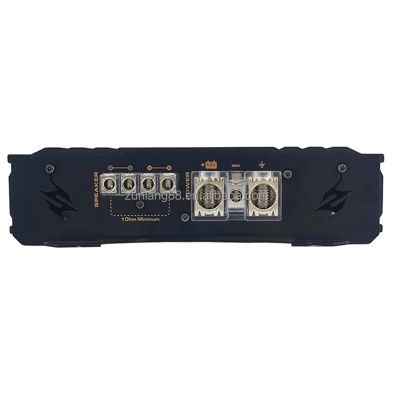 Amplificador Automotivo Monobloco Classe D de 1 Canal 12V Auto RMS@1ohm 1500W/@2ohm 900W/@4ohm 1600W com Crossovers - Amplificador Mono para Áudio Automotivo