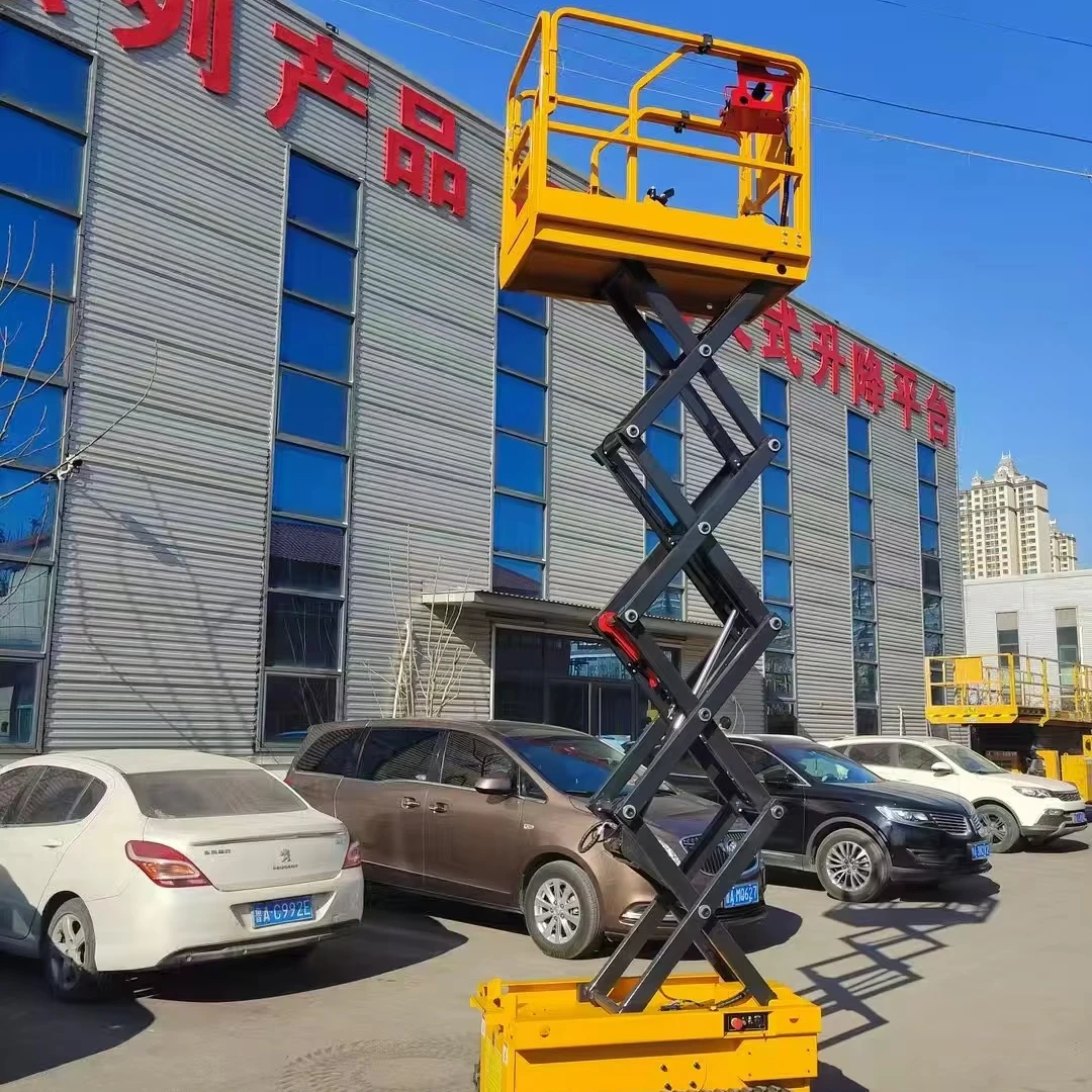 8m 10m 12m 14m Aerial Work Platform Electric Mobile Scissor Hydraulic Lift Tables Manlift