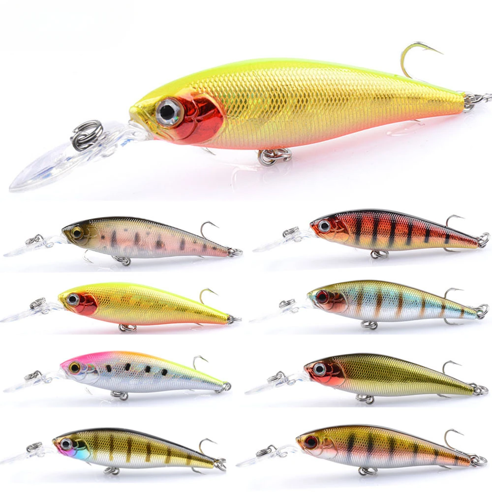 1Pcs 93mm 6.5g Floating Minnow Fishing Lures Pesca Isca Wobblers Artificial Hard Bait for Pike Bass Swimbait Fishing Equipment