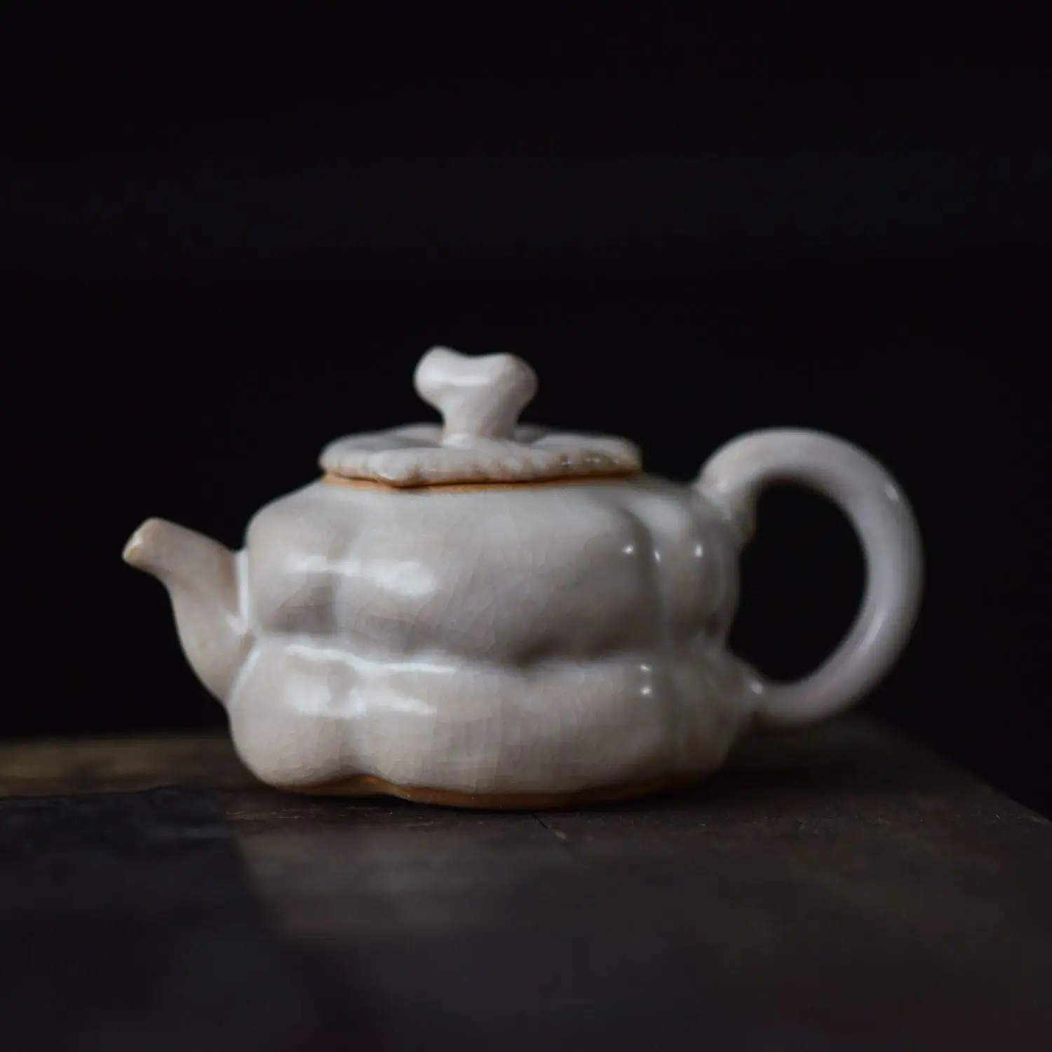 Baman Persimmon Teapot - Handmade Vintage New Chinese Style High Aesthetic Value Suitable For Kung Fu Travel And Home Use