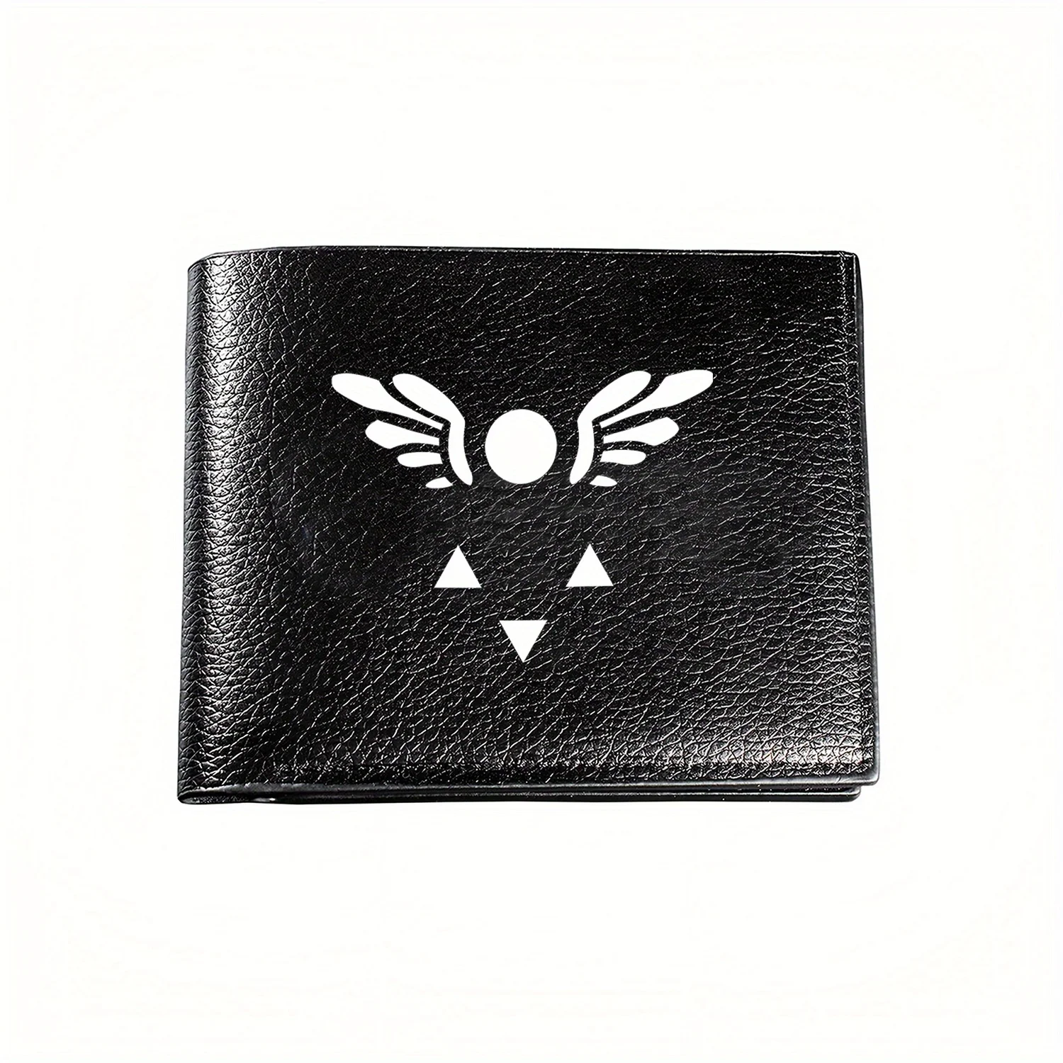Undertale Inspired Winged Symbol Elegant Men's Wallet: Business Casual Simple Practical Quality Stylish Printing Graphic Creativ