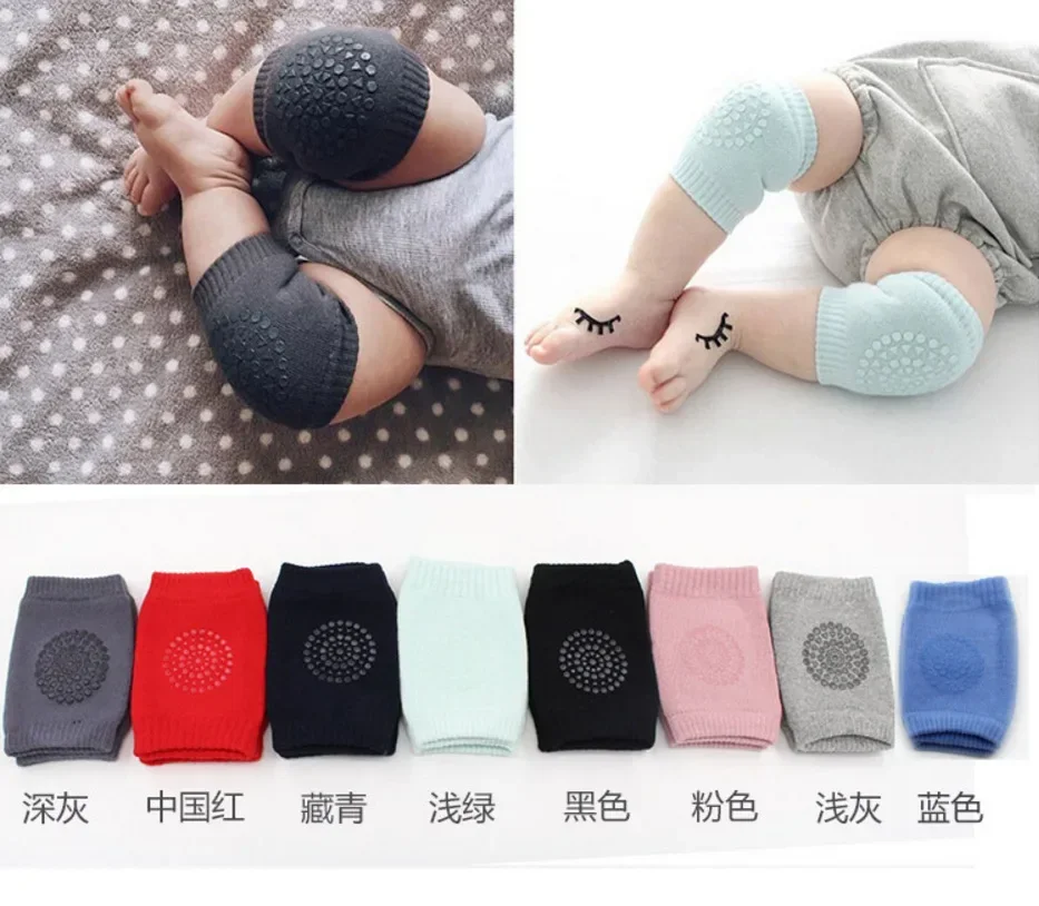 Children's Knee Pads Point Anti-slip Cotton Infant Knee Protection Breathable Sports Baby Crawling Elbow Leg Warmers Smart Cover