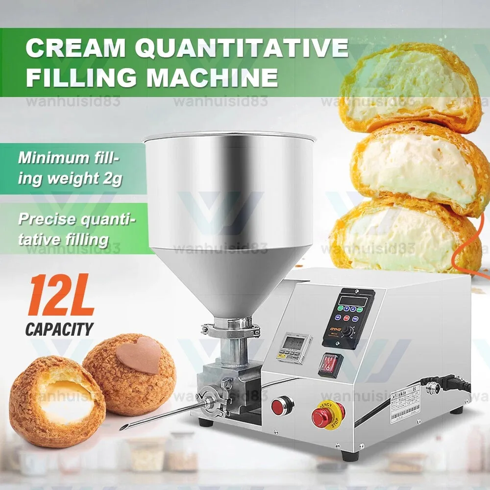 Commercial Automatic Cupcake Cake Making Machine 12L Cream Filling Machine