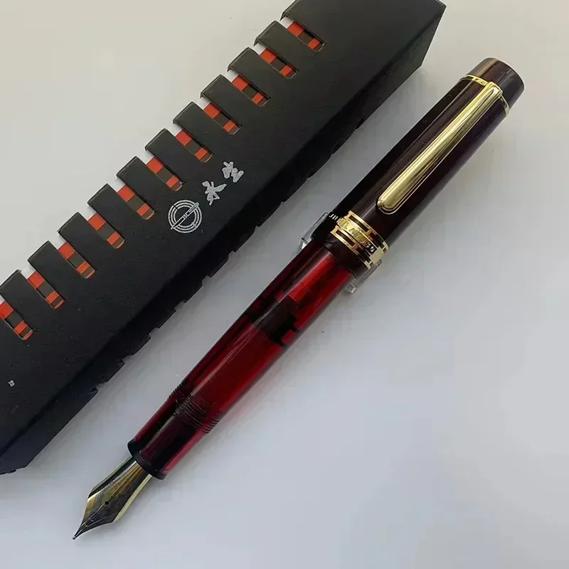 

Wing Sung 630 Brief Fountain Pen Iraurita Nib 0.5~0.7mm Nib Piston Resin Gold Clip Pen Stationery Business Gifts Writing