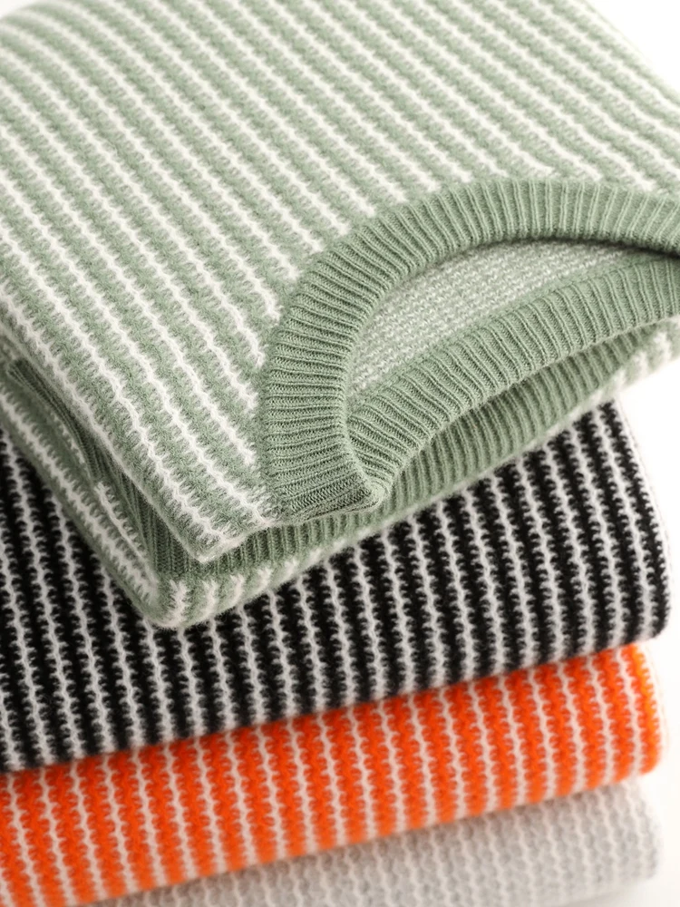 100% suéter de lã merino para homens, gola redonda, pulôver grosso, caxemira, jacquard macio, mangas compridas, cor sólida, tendência, roupas quentes