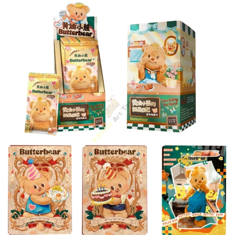 

Подлинная карта с маслом и медведем, десертный дневник, серия Butterbear, дневник наблюдения, карта, аниме, игровая коллекция, карты, игрушки, подарок