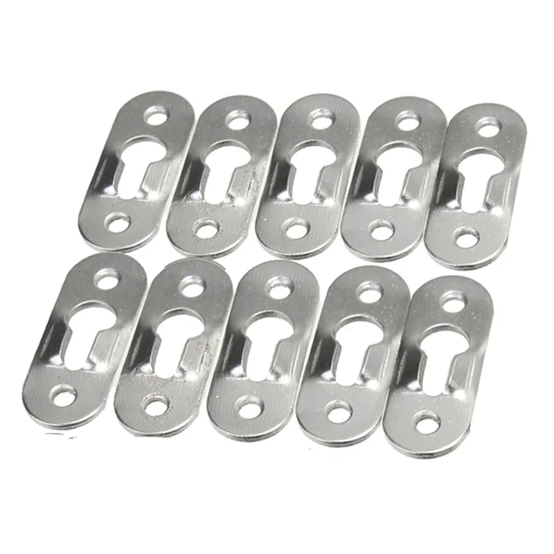 Attaches en métal pour porte-Photo, trou de serrure, fixation pour cadre Photo, armoire de four, 44mm x 16mm, 10/20 pièces