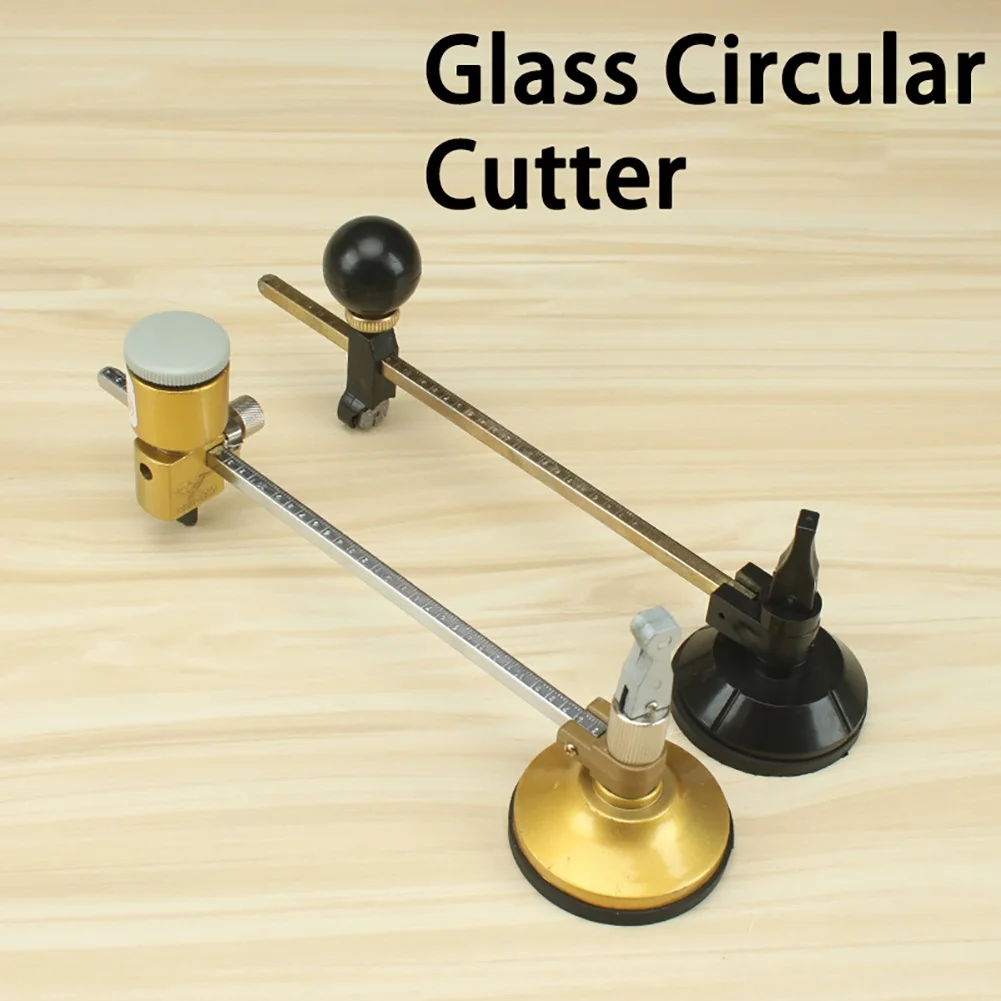 Heavy Duty Circular Glass Cutter 6‑40cm Adjustable Clear Scale Compass Type Glass Cutter Glass Cutting Tool