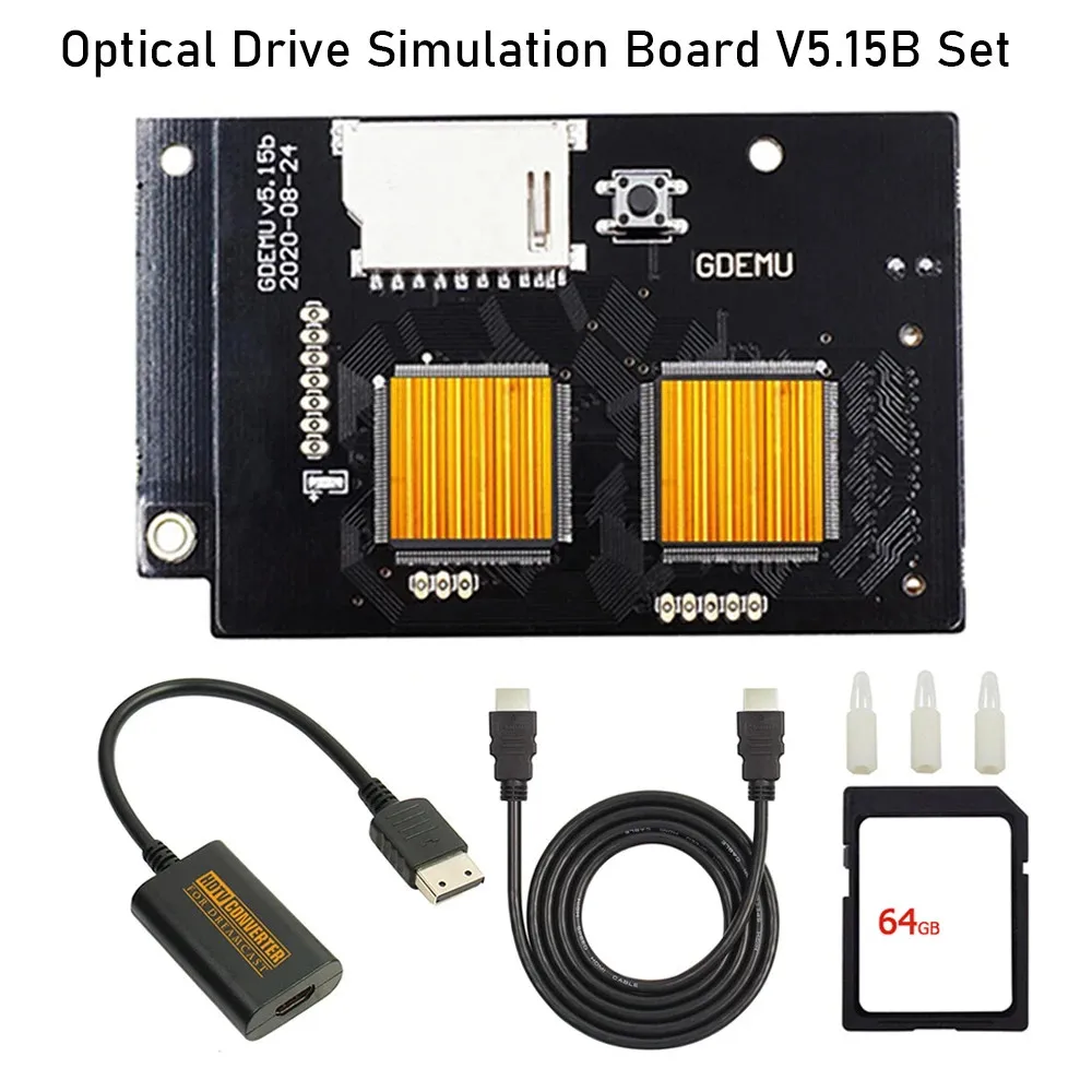 

Новейший Оптический привод GDEMU V5.15B, внешний привод с 32/64G HD кабелем, конвертер для SEGA Dreamcast Console VA1, материнская плата