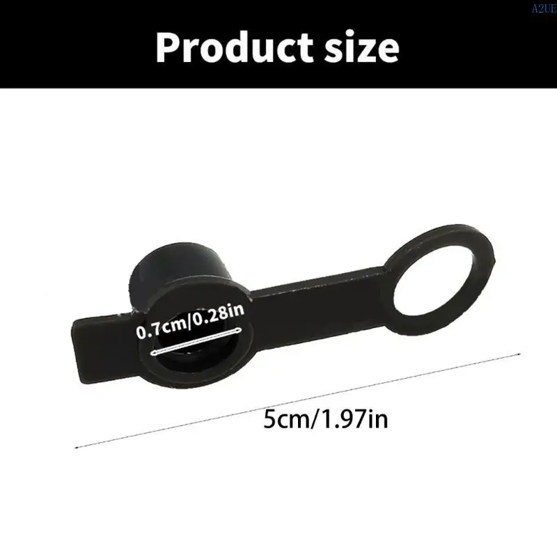 A2UE 5PCSダストキャップとプラグ用天然ガスクイックコネクトカプ​​ラークイック接続プラグダストカバーSQCC1