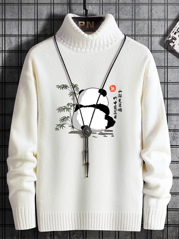 

Мужской вязаный свитер с высоким воротником на флисовой подкладке, утепленный, повседневный, в гонконгском стиле, осенне-зимняя новая модная студенческая одежда