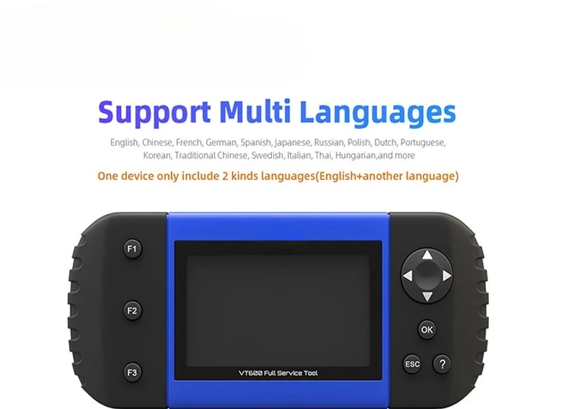 

VT600E OBD2 Car Tool Automotive Scanner ABS SRS