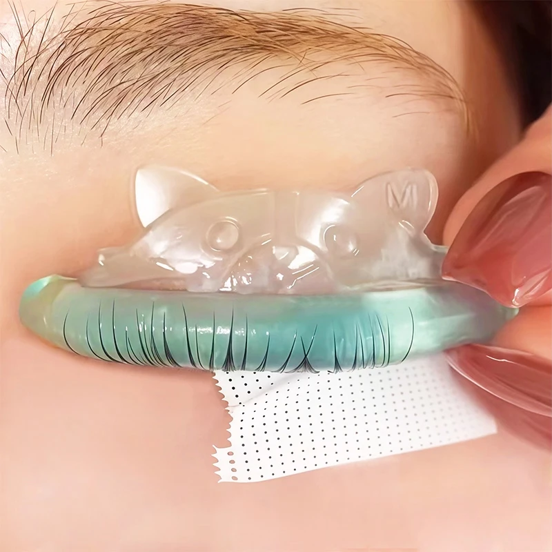 Coussinets de permanente de cils en Silicone en forme de C, 5 paires, Style chiot, tige de cils en gelée, bouclier de levage, recourbe-cils 3D, accessoires, outil de maquillage