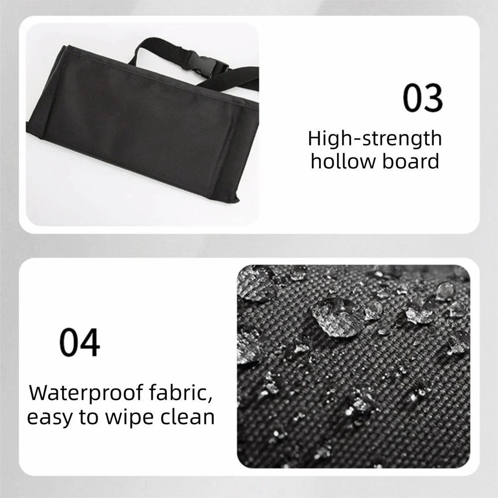 Premium Waterproof Travel Foot Rest Foldable Adjustable Hanging Foot Pad Comfortable Non-slip Leg Comfort Mat Road Trips