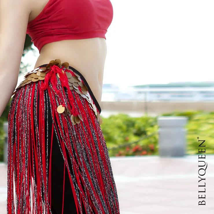 Wholesale dance skirt sexy tassel belly dance clothes women belly dance hip scarf girls dance chain